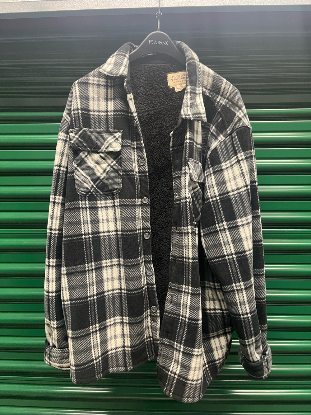 Boston Traders Black Sherpa-Lined Jacket